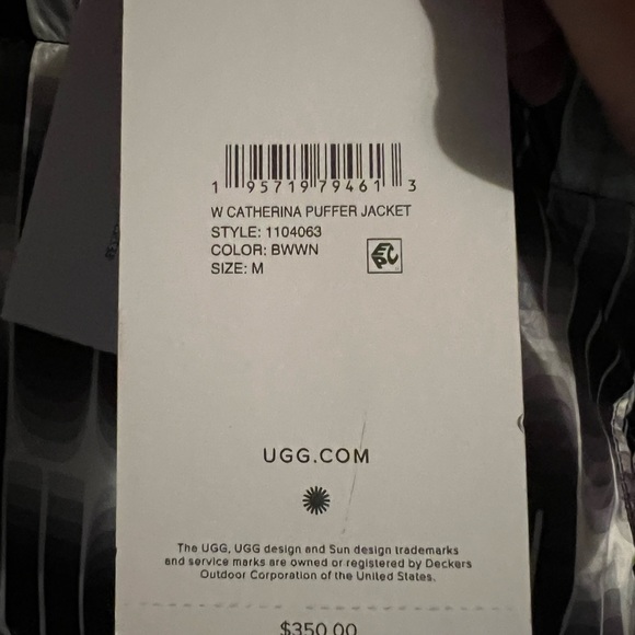 NWT UGG Catherine Puffer Jacket size medium - Picture 6 of 15